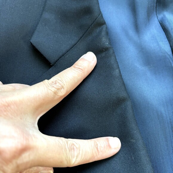 Hickey Freeman Wool Cashmere Blazer Men 43R Navy Copper Coin Button Sport Coat - Picture 11 of 15